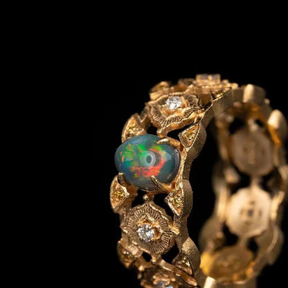 Women's Antique Italy Opal Ring