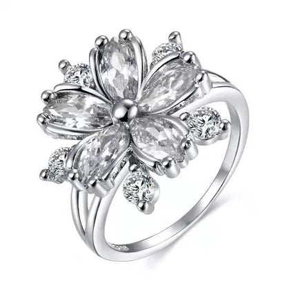 Romantic Design Unique Flower Ring