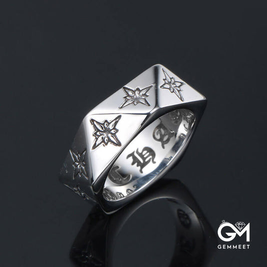 Fashion Rock Titanium Steel Ring