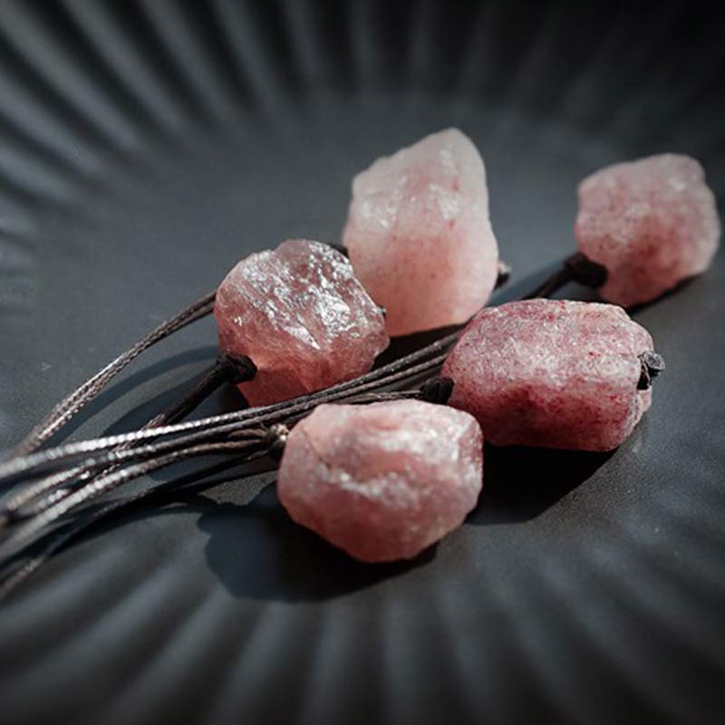 Strawberry Quartz Love & Healing Gemstone Neclace