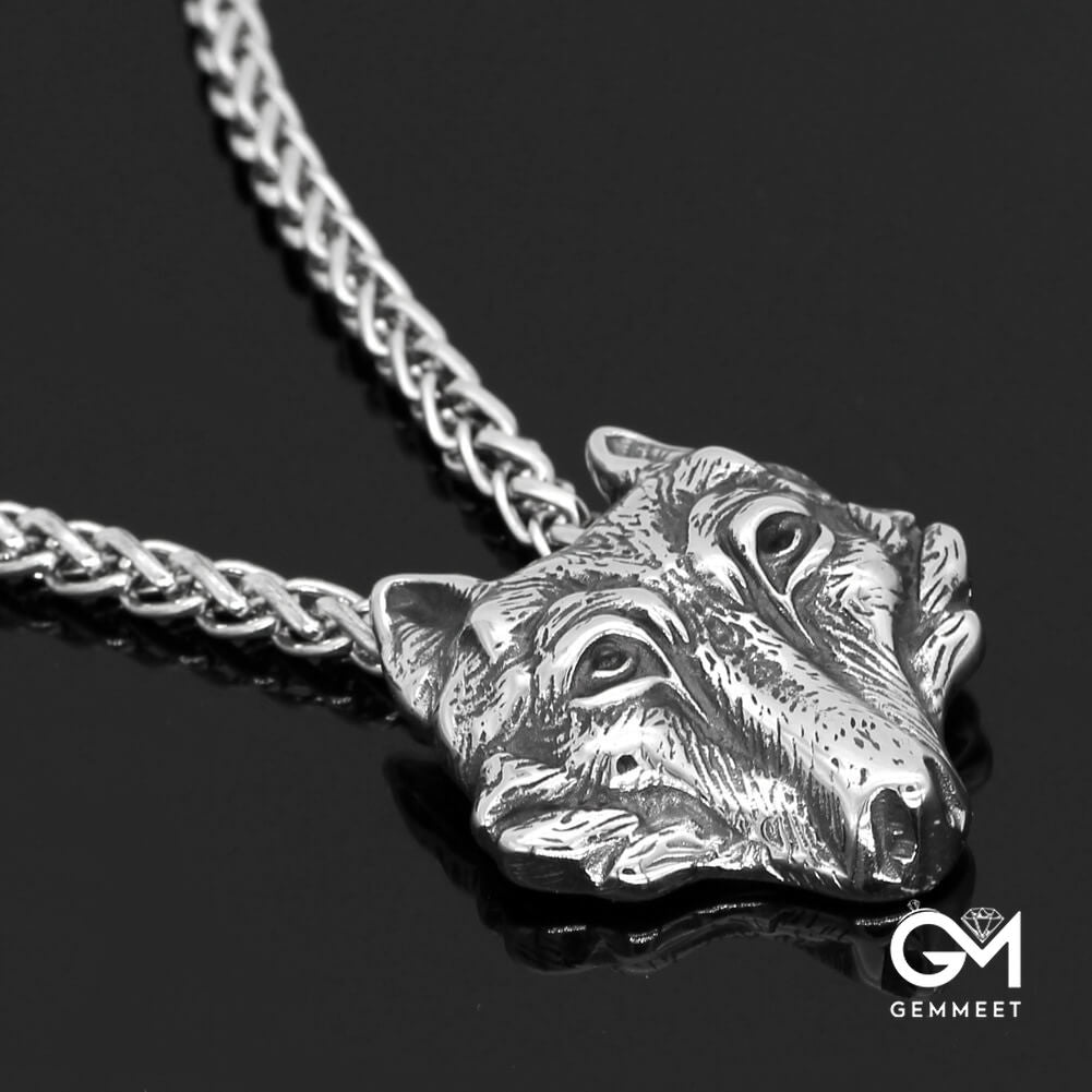 Nordic Viking Wolf Necklace