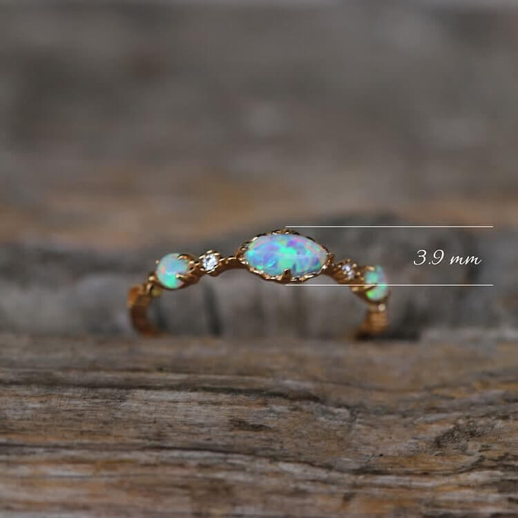 "Love and Sincerity" - Opal Reki Vintage Ring