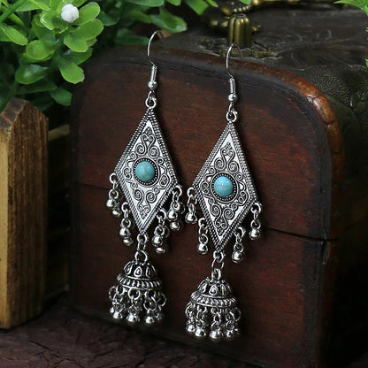 Turquoise Dangle Boho Gorgeous 12 Pieces Earrings