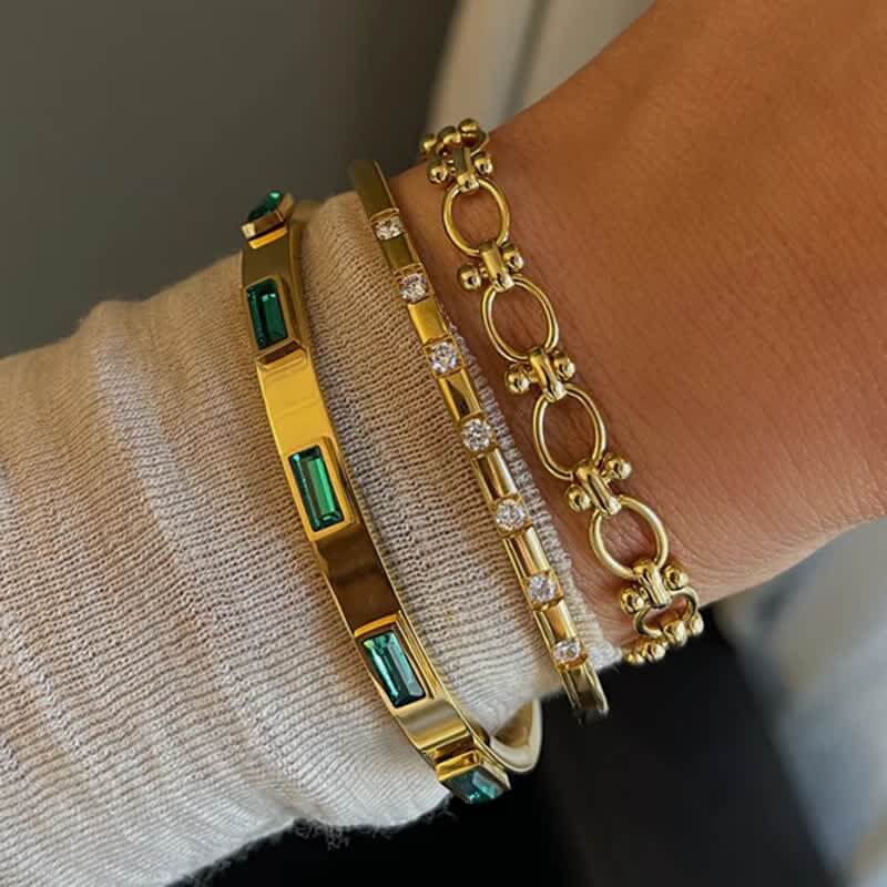 Women's Trending Gold Baguette Bracelet