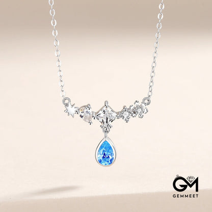 Fairy Tears Water Drop Shaped Zircon Necklace