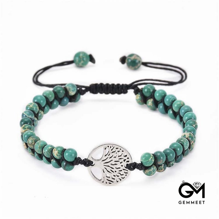 Tree of Life Double Woven Bracelet