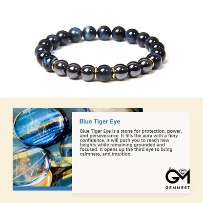 Creative Blue Tiger Eye Bracelet