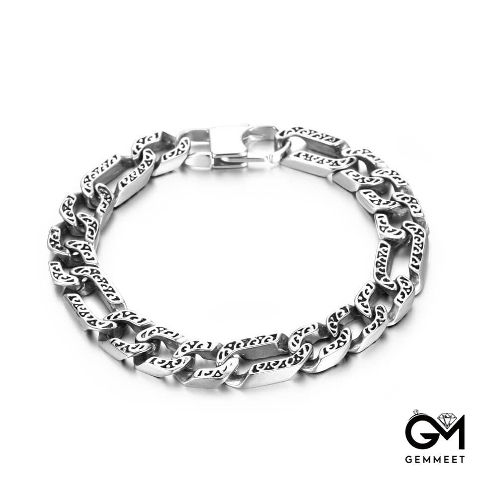 Titanium Steel Textured Personality Bracelet