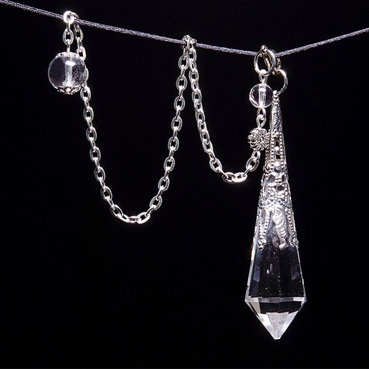 Clear Crystal Meditation Pendulum