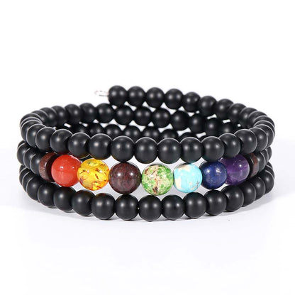 Chakras Natural Crystal Stone Bracelet