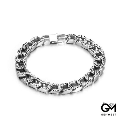 Titanium Steel Textured Personality Bracelet