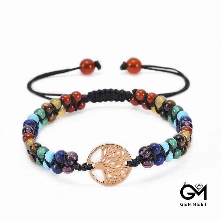 Tree of Life Double Woven Bracelet