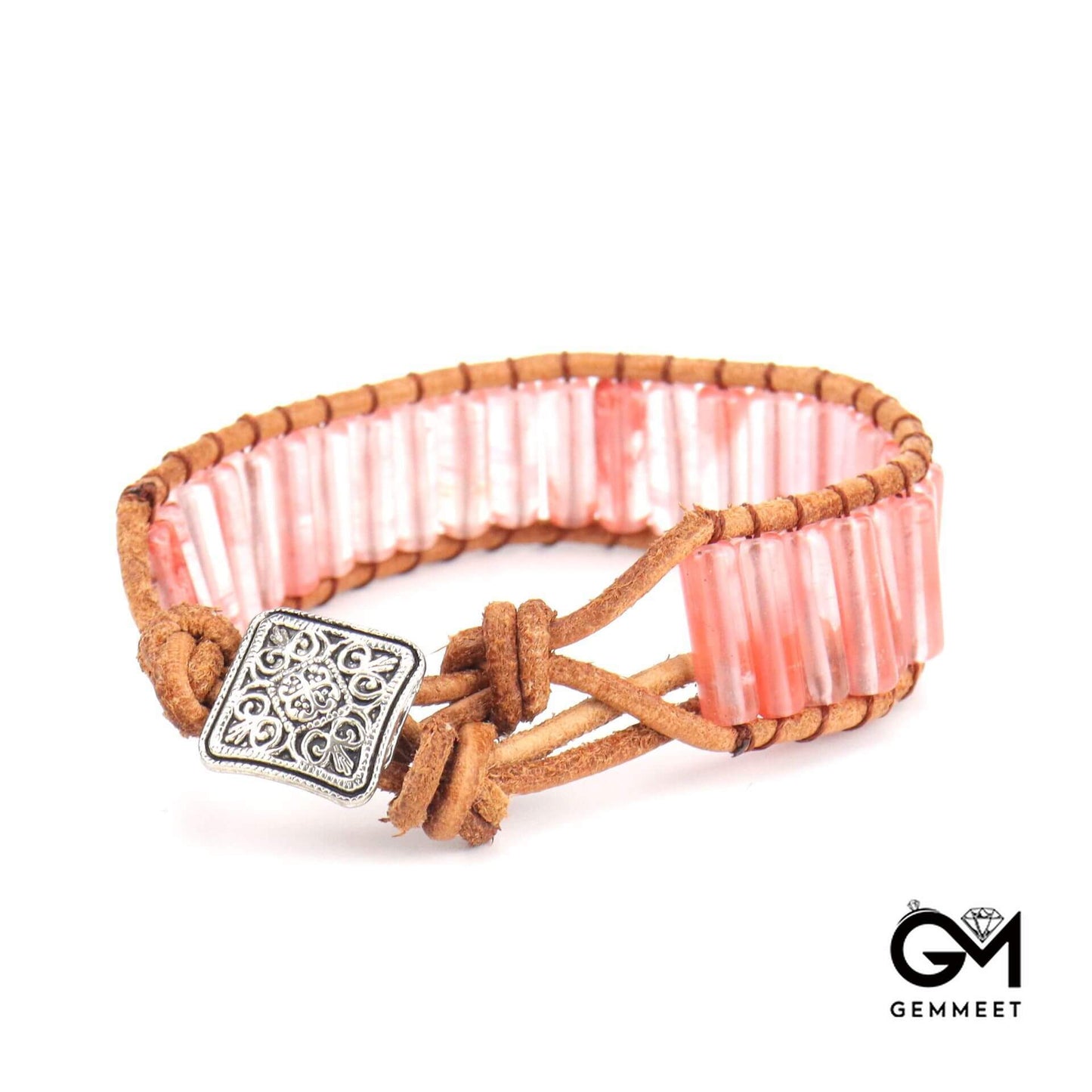 Simple Woven Single-layer Crystal Bracelet