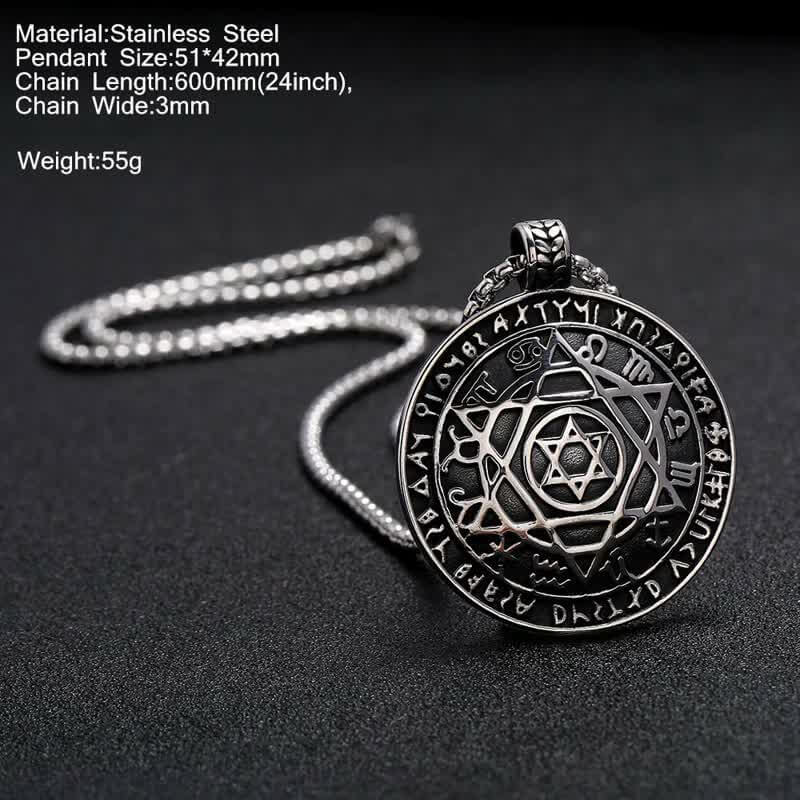 Men's Constellation Amulet Solomon Necklace