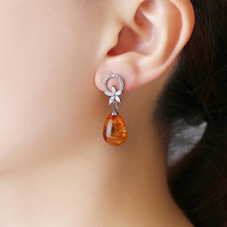 Amber Balance Earrings