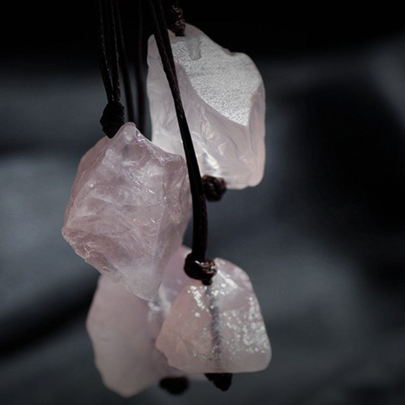 Natural Rose Quartz Gemstone Necklace