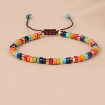 Rainbow Bracelet Woven Men and Women Friendship Bracelet