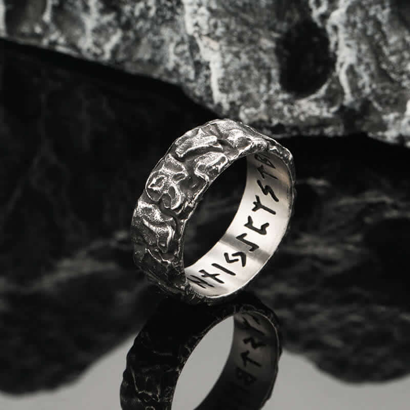 Men's Punk Viking Retro Crack Ring