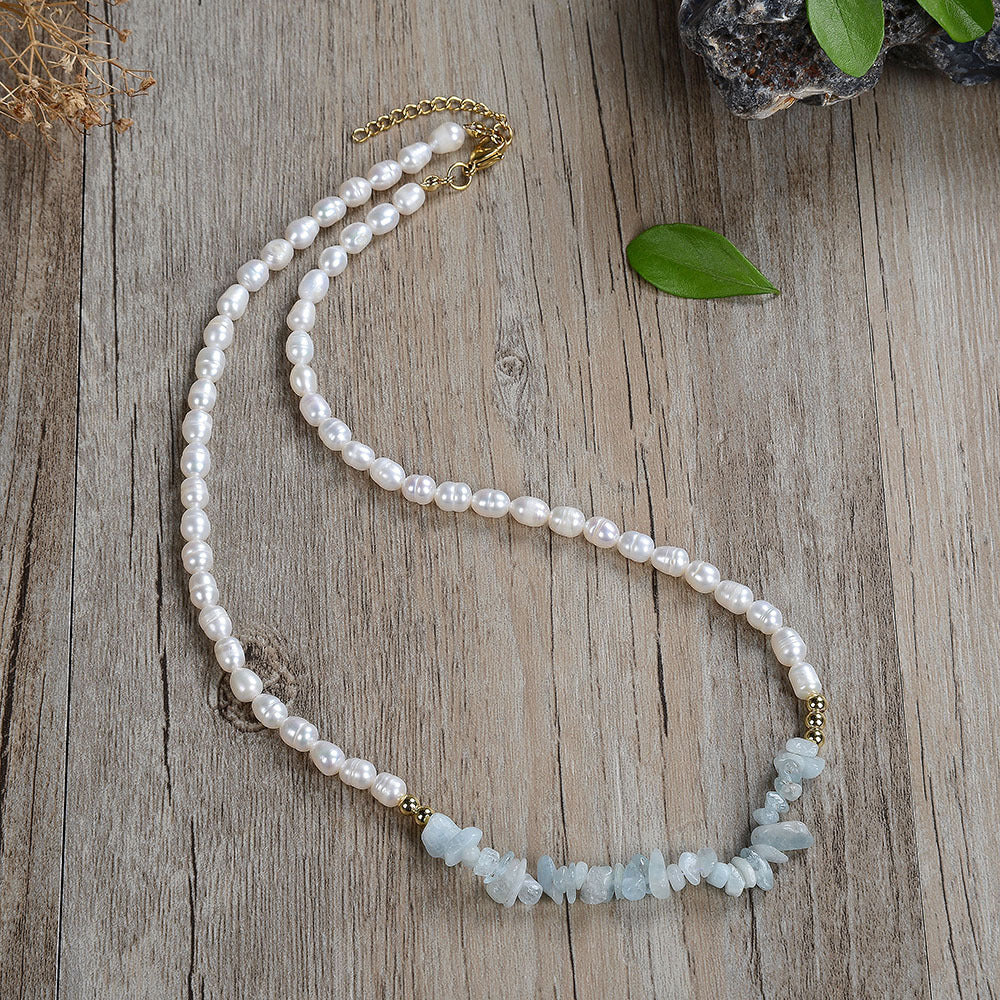 Pearl Lucky Stone Fashion Necklace