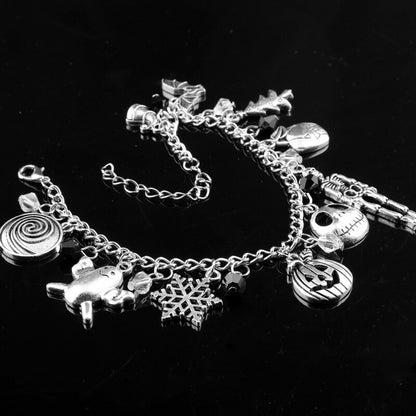 Halloween Horror Bracelet Exaggerated Combination Pumpkin Skull Snowflake Jewelry