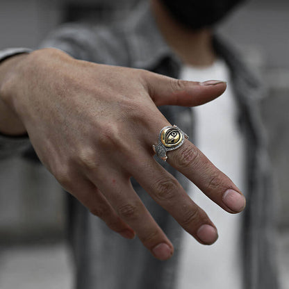 Retro Hip Hop Horus Eye of God Retro Eye of Devil Ring