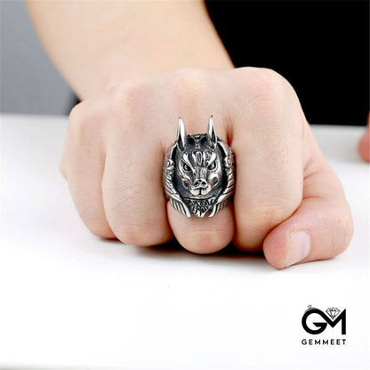 Vintage Stereoscopic Wolf Ring