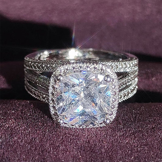 Princess Topaz Solitaire Ring