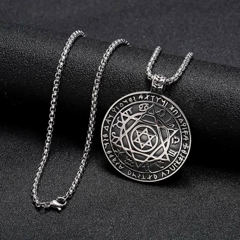 Men's Constellation Amulet Solomon Necklace