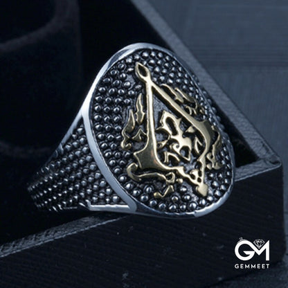 Assassin Electric Gold Men's Ring