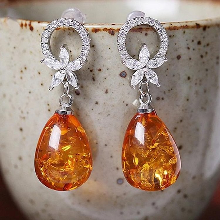 Amber Balance Earrings