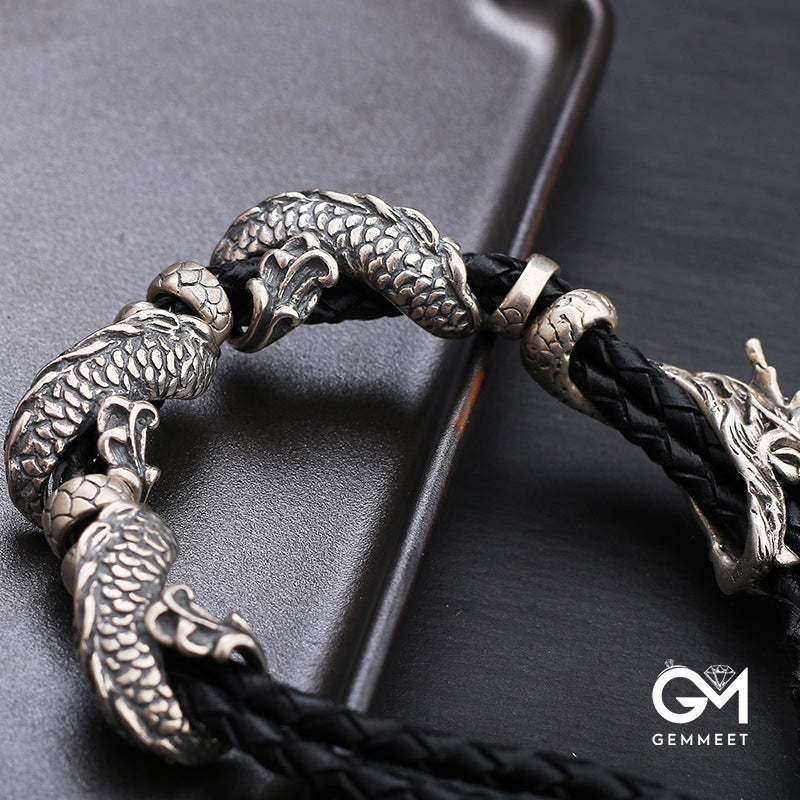 Men's Retro Punk Dragon Bracelet