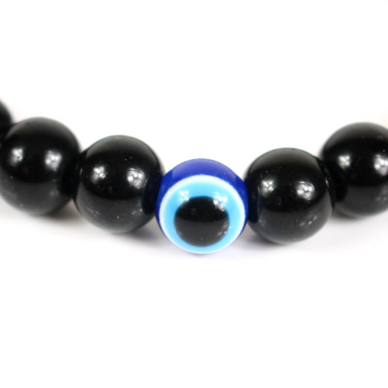 Black Bracelet Fashion Glasses Pupil Bead Bracelet