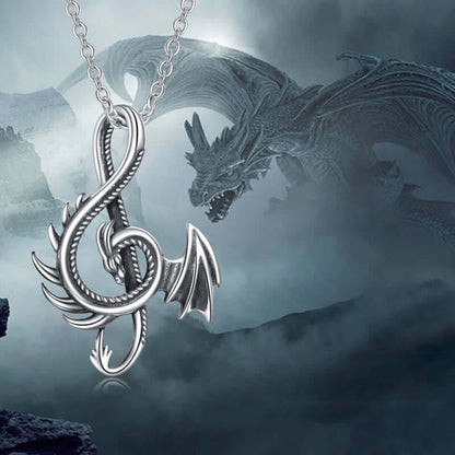 '' Always Be Yourself '' Men's Dragon Necklace