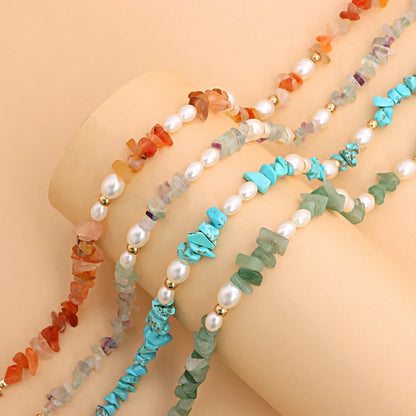 Bohemian Pearl Natural Irregular Stone Necklace