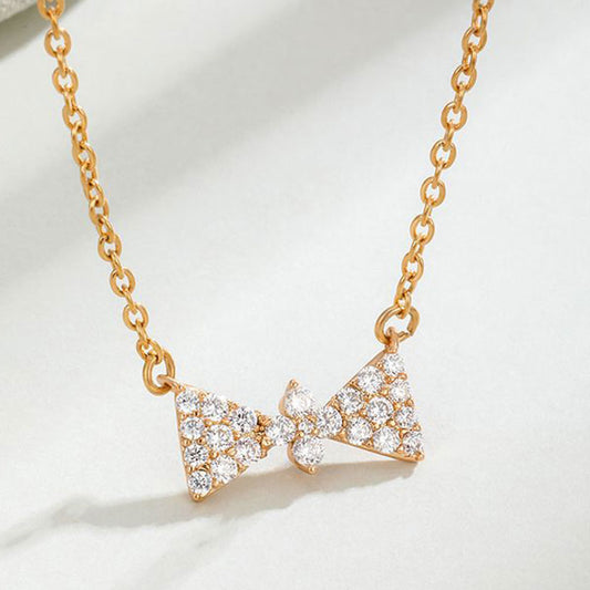 Bow Full Zircon Clavicle Chain