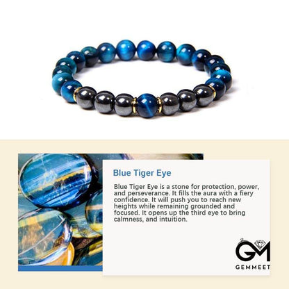 Creative Blue Tiger Eye Bracelet