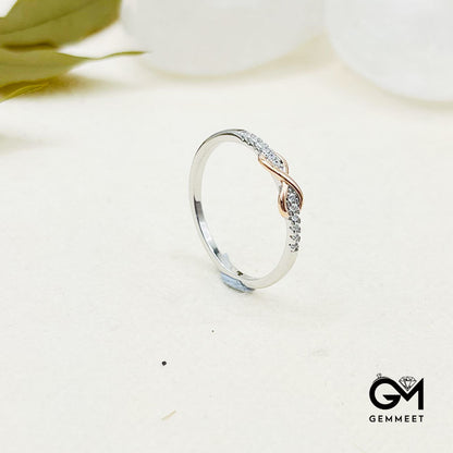 925 Silver "Endless Love" Infinity Love Ring