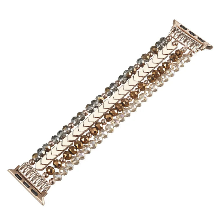 Alloy Arrow Crystal Beaded Watch Strap Bracelet