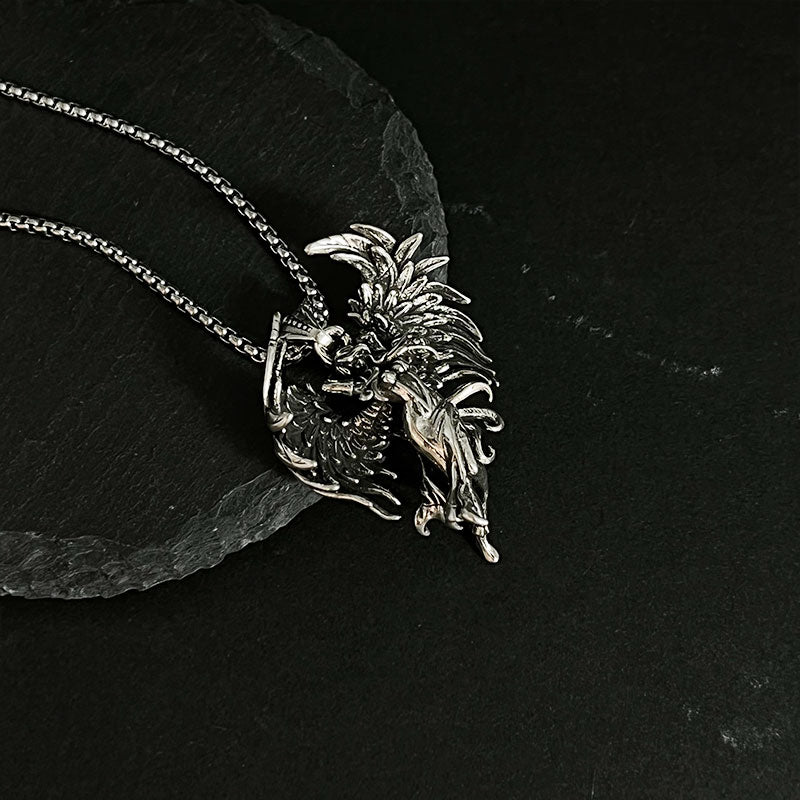 Retro Angel Wings Necklace