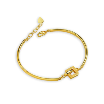 French Gentle Interlocking Sweet Simple Bracelet