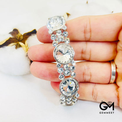 Dramatic Rhinestone Stretchy Bracelet