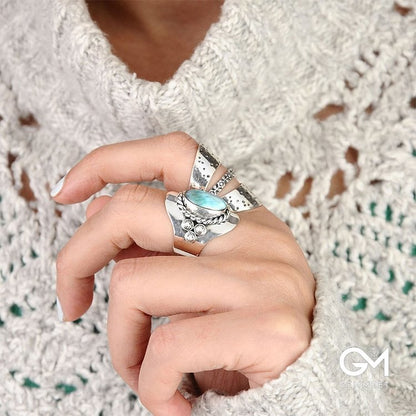 The Larimar Boho for Women Ring