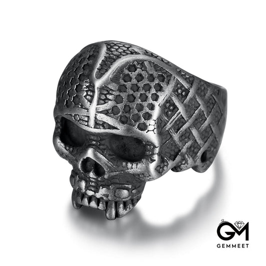 Men's Punk Skull Halloween Themed Ring