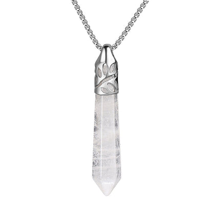 Crystal Bullet Protection Gemstone Necklace