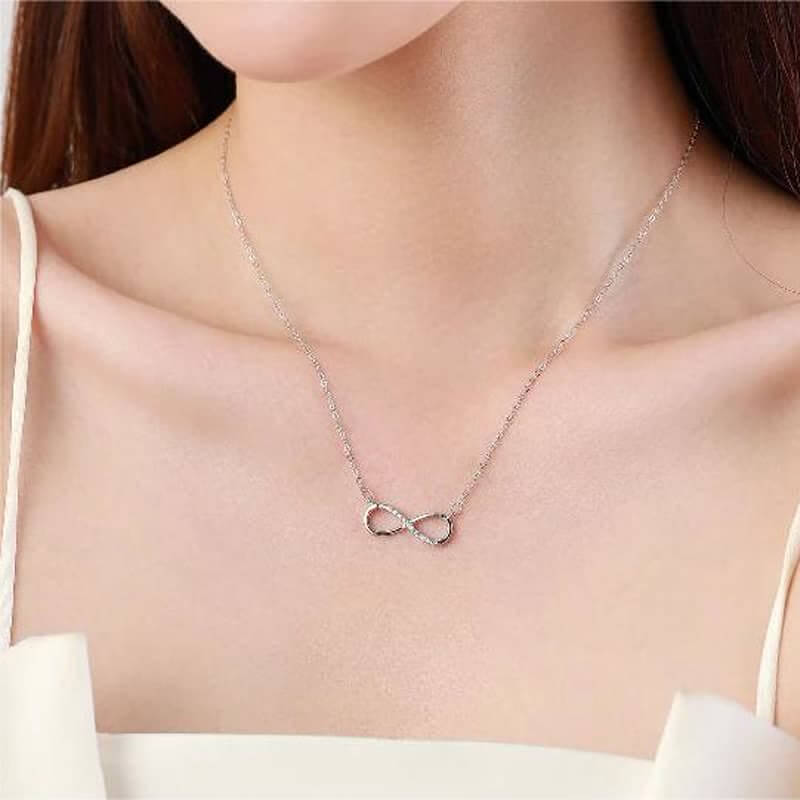 Women's Minimalist Eternity Symbol Necklace