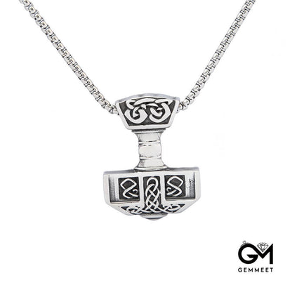 Retro Personality Hammer Necklace