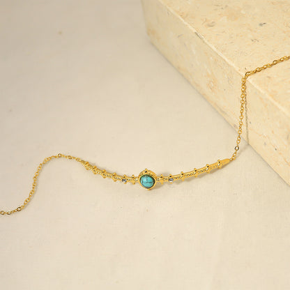 Bohemia Fish-bone Turquoise Bracelet