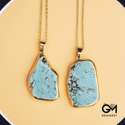 Delicate Irregular Turquoise Necklace