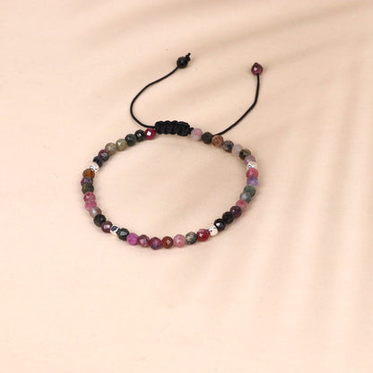 Tourmaline Woven String Crystal Bracelet