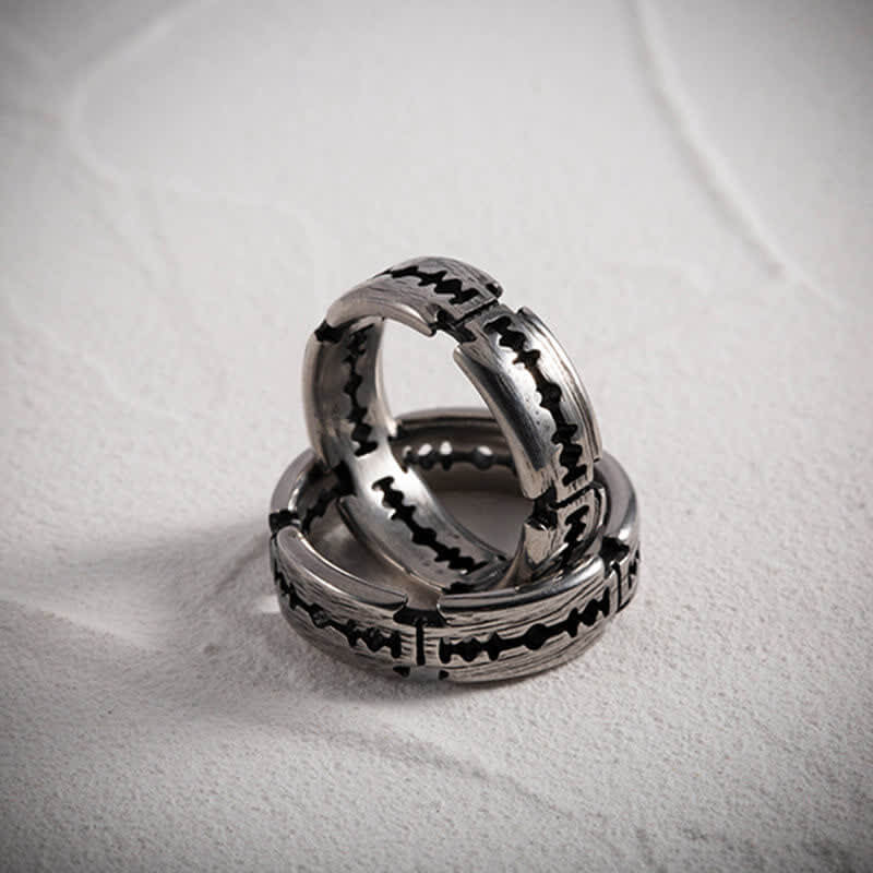 Men's Punk Rock Razor Blade Ring